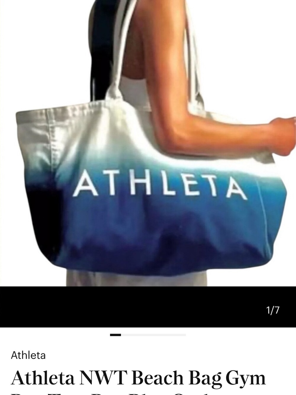 THREE NWT Athleta Reusable Tote Bags